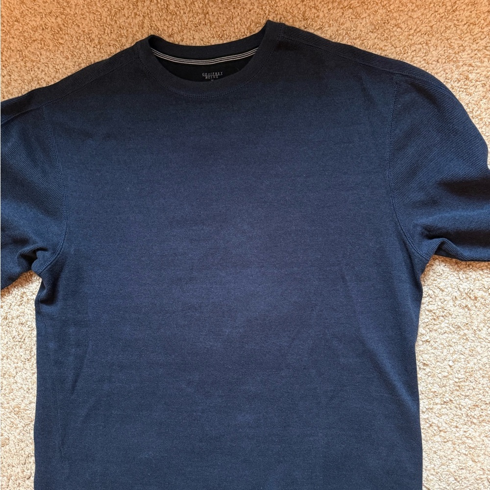 Geoffrey Beene Navy Crewneck Sweater